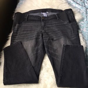 Dark gray maternity jeggings SZ 18